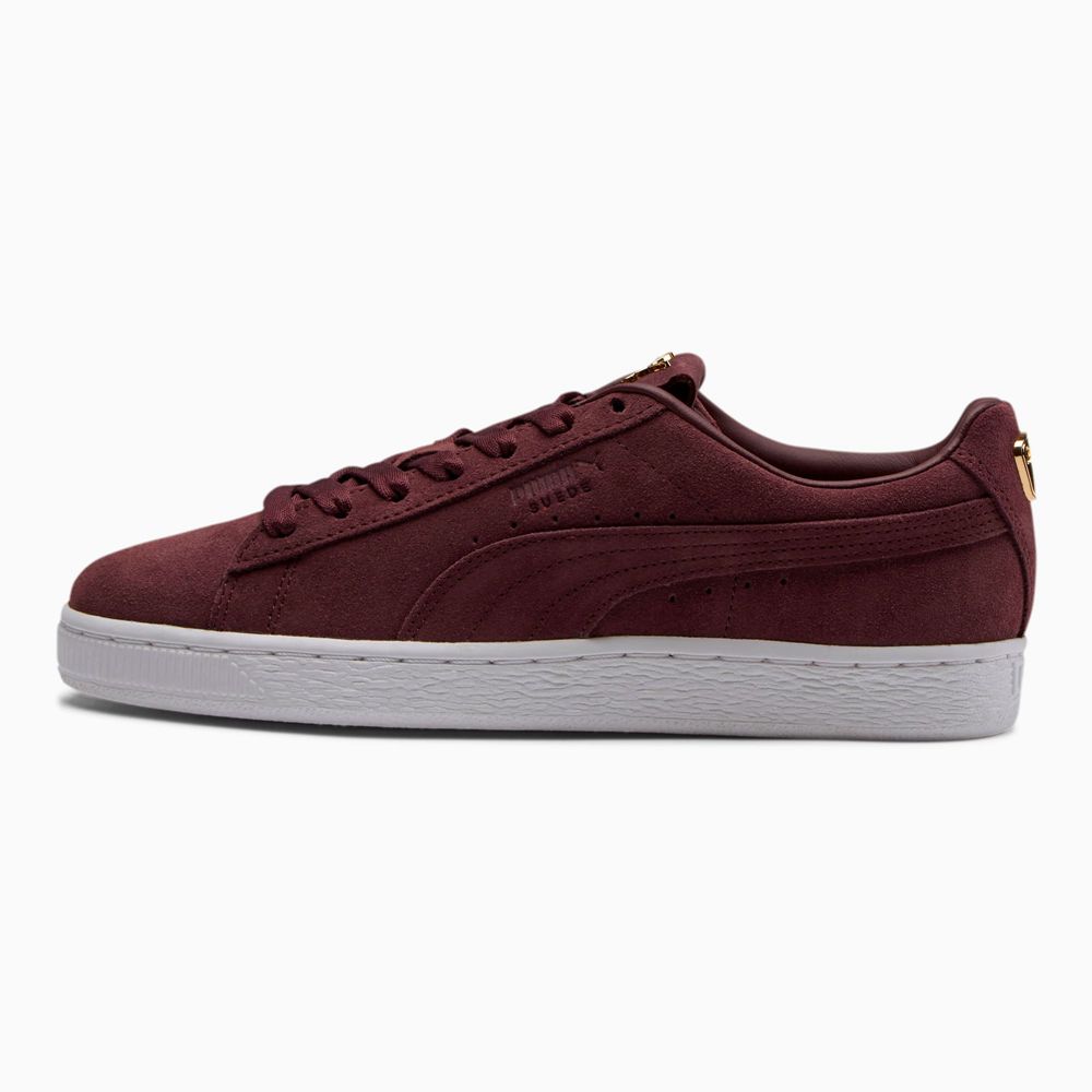 Puma Suede Premium Logo Női Sportcipő - Bordó ( Hungary - EZYBQ5876 )
